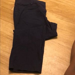 Navy ankle dress pants